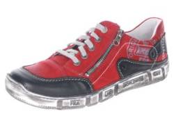 Schnürschuh KACPER Gr. 41, rot (rot, schwarz) Herren Schuhe Schnürhalbschuhe von Kacper