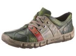 Schnürschuh KACPER Gr. 42, grün (grün, orange) Herren Schuhe Schnürhalbschuhe im extravaganten Look, Freizeitschuh, Halbschuh, Schnürschuh von Kacper