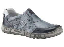 Slipper KACPER Gr. 42, blau (graublau used) Herren Schuhe Slipper Freizeitschuh, Schlupfschuh mit gepolstertem Schaftrand von Kacper