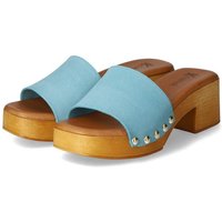 Kaerlek Kaerlek Damen Clogs Pantoletten Blau Clog von Kaerlek