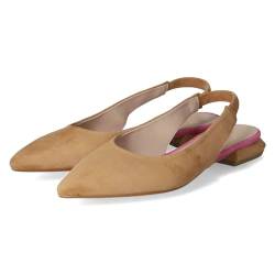 Kaerlek Damen Ballerinas/Sling-Ballerinas Braun Rauleder, Größe:38, Farbauswahl:braun von Kaerlek