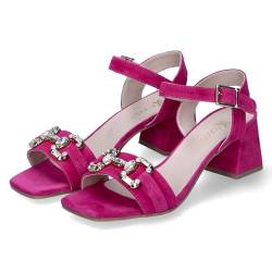 Kaerlek Damen Sandalen/Sandaletten Pink Rauleder, Größe:37, Farbauswahl:rose/pink von Kaerlek