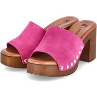 Kaerlek Kaerlek Pantoletten Damen Rauleder Pink Clog von Kaerlek