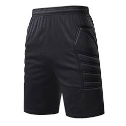 Kaerm Torwarthose Kinder Gepolstert Lang/Kurz Jungen Fussballtrikot Fußballuniform High Waist Unterziehhose Schutzhose Schutz Shorts Auswärtstrikot Shorts 146-152 von Kaerm