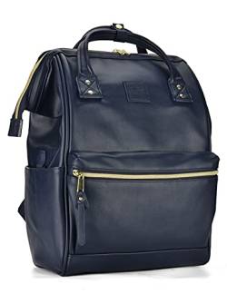 Kah&Kee Damen Leder Rucksack - Elegantes 15 zoll Laptoprucksack für Lehrerinnen und Arbeitsamkeit im Büro mit diebstahl von Kah&Kee