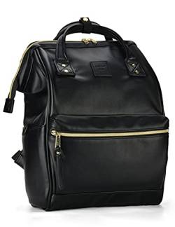 Kah&Kee Damen Leder Rucksack - Elegantes 15 zoll Laptoprucksack für Lehrerinnen und Arbeitsamkeit im Büro mit diebstahl von Kah&Kee