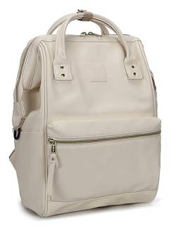 Kah&Kee Damen Leder Rucksack - Elegantes 15 zoll Laptoprucksack für Lehrerinnen und Arbeitsamkeit im Büro mit diebstahl von Kah&Kee