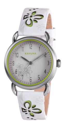Kahuna Damen-Armbanduhr Analog Leder Weiss KLS-0251L von Kahuna