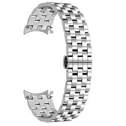 Kai Tian Premium Glänzend Poliert 22mm Edelstahl Uhrenarmband Silber Konisch Gebogene Enden Armband Für Männer Frauen von Kai Tian