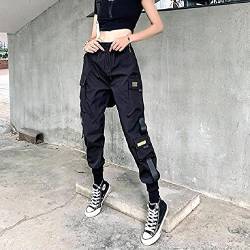 Kaibia Punk Japanische Streetwear Cargohose Frauen Harajuku Jogger Jogginghose Baggy Casual Lose Hosen Für Weibliche Techwear von Kaibia