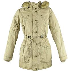 Kaiser24 Damen Winter Jacke Parka Trenchcoat (M (42), Parka Beige) von Kaiser24