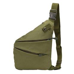 Kaiyei Militär Brusttaschen, Tactical Schultertaschen Crossbody Army Multi-Tasche Wasserdicht 800D Oxford Camouflage für Herren Damen Outdoor Radfahren Reisen Wandern Armeegrün von Kaiyei