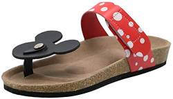 Kaizi Karzi Damen Mode Tanga Sandalen Klettverschluss Zehentrenner Strand Sandalen Red Gr 40 Asiatisch von Kaizi Karzi