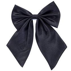 Damen Fliege Schleife Binder Schlips - 28~49 cm Länge Verstellbare Bowknot Krawatten (Schwarz) von Kajeer