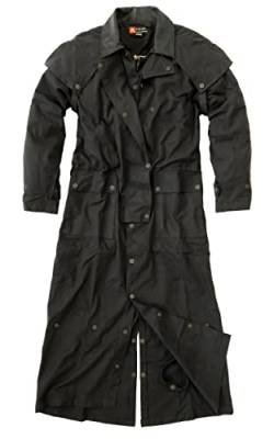KAKADU Regenfester Herren Öl-Mantel Wachsmantel, abnehmbares Schultercape und herausnehmbares Innenfutter bis Größe 5XL (64-66) von KAKADU