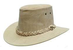 Australien Style Kinder Cowboy Hut aus Leder, Sonnenschutz- Kinnband inkl. von KAKADU