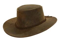 Australien Style Allwettertauglicher Cowboy Leder-Hut für Damen und Herren toller Sonnenschutz in vielen Farben von KAKADU