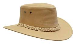Australien Style Allwettertauglicher Cowboy Leder-Hut für Damen und Herren von KAKADU