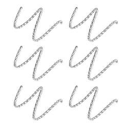 Kakonia 20G Doppel Twist Hoop Ohrringe Edelstahl Spiralen Ohrringe Doppel Hoop Nasenring Twisted Single Pierced Mode Ohr Kletterer Wrap Manschette Ohrringe Set von Kakonia