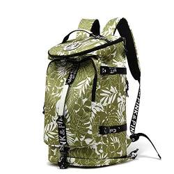 Sporttasche, Rucksack, 4-fach wasserdicht, mit Schuhfach für Reisen, Sport, Wandern, Laptop - Grün - X-Large von Kalesi