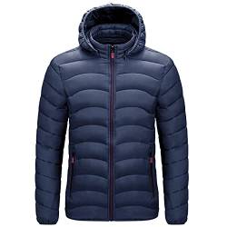 Herren Steppjacke Mit Kapuze Herren Stepp Jacke In Daunenoptik Stehkragen Plus Baumwoll Daunenjacke Warm Halten Geeignet fürFreizeit Und Outdoor von KaloryWee