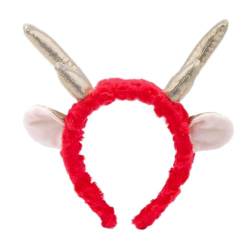 Drachenhorn-Stirnband für chinesische Neujahrsfeiern, leuchtende Farben, elastisch und langlebig, geeignet für Erwachsene und Kinder, Plüsch-Stirnband zum Waschen des Gesichts, Plüsch-Stirnbänder für von Kalttoy