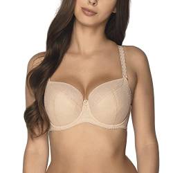 Gaia Damen Bügel BH Unterwäsche Regulierbar Große Brüste 594 Sandy, Beige 2,75D von Kamea