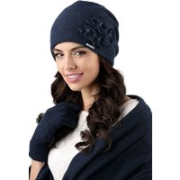 Kamea Strickmütze Damen Winterset Andora Mütze mit passendem XL Schal, hergestellt in EU von Kamea