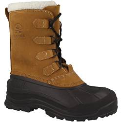 Kamik ALBORG Herren Warm gefütterte Schneestiefel, Beige (TAN_TAN), 42 EU (9 US) von Kamik