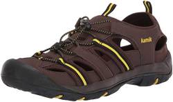 Kamik Herren Byronbay Geschlossene Sandalen, Braun (Dark Brown DBR) von Kamik