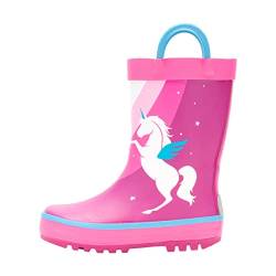 Kamik Mädchen Unicorn Gummistiefel, Magenta, 35 EU von Kamik