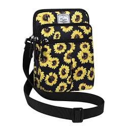 KAMO Multifunktions Telefon Tasche Eine Schulter Telefon Taille Tasche Diagonal Cross Bag, N-Sunflower, Einheitsgröße von Kamo