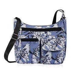 Kamo Crossbody-Tasche für Damen – Multi-Taschen-Schultertasche, leichte Kuriertasche, lässig bedruckte Geldbörse, Handtasche, Reisetasche, A#9, Einheitsgröße von Kamo