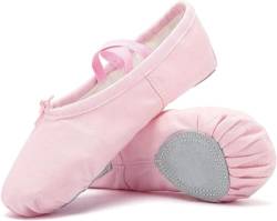 Tanzschuhe, Ballettschuhe, 3 Paar Damen-Ballettpantoffeln, Ballettschuhe for Frauen, professionelle Balletttänzerinnen for Mädchen (Color : Pink, Size : 28 EU) von KanDuo
