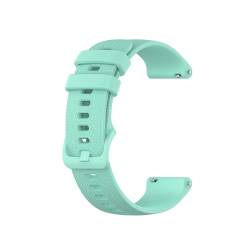 KanaAt LKQASD 18 20 22 mm Sport-Silikon-Armband, kompatibel mit Vivoactive4S 4 3, Smartwatch-Armband, kompatibel mit Vivoactive 3 4 4S Armband-Zubehör (Color : Teal, Size : 22mm Width) von KanaAt