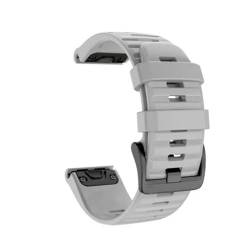 KanaAt LKQASD Enduro 2 kompatibel mit Tactix 7 Pro Delta Descent mk2i mk2 mk1 mk2s Armband Armband Uhrenarmband Tactix7 Quickfit Silikonarmband (Color : Gray, Size : 26mm Tactix Delta) von KanaAt