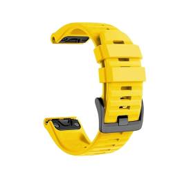 KanaAt LKQASD Enduro 2 kompatibel mit Tactix 7 Pro Delta Descent mk2i mk2 mk1 mk2s Armband Armband Uhrenarmband Tactix7 Quickfit Silikonarmband (Color : Yellow, Size : 26mm Tactix 7 Pro) von KanaAt