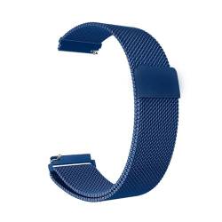KanaAt LKQASD Metallarmband kompatibel mit Versa 2 3 4 Lite Sense Band Handgelenk kompatibel mit Sense 2 Ersatz-Magnetschlaufenarmband Fit Bit-Armband (Color : Blue, Size : Versa Lite) von KanaAt