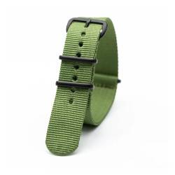 KanaAt LKQASD Schwarzes Nylon-Uhrenarmband, kompatibel mit mechanischen Uhren, Sportarmband, Ersatzarmband, 18 mm, 20 mm, 22 mm, 24 mm, Armband-Tischzubehör (Color : Black Pin Buckle.2, Size : 18mm) von KanaAt