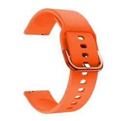 KanaAt LKQASD Uhrenarmband, 20 mm, Silikon, kompatibel mit Ignite 2 Smartwatch-Band, kompatibel mit Unite/Lgnite-Armbändern, Sport-Armband-Zubehör, Armband (Color : Orange, Size : For Polar Ignite 2) von KanaAt