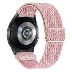 LKQASD 20 m/22 mm Band, kompatibel mit Galaxy Watch 5/pro/4/classic/Active 2. Elastisches Bohemian-Armband, kompatibel mit GT/GTR-GTS-4-3-2e-Armband (Color : Pink sand 1, Size : GTS 2e-mini) von KanaAt