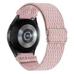 LKQASD 20 m/22 mm Band, kompatibel mit Galaxy Watch 5/pro/4/classic/Active 2. Elastisches Bohemian-Armband, kompatibel mit GT/GTR-GTS-4-3-2e-Armband (Color : Rose pink 4, Size : Bip-U-S-lite) von KanaAt