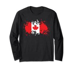 Kanada Flagge Canada Fahne Kanadische Wappen Kanadier Kanada Langarmshirt von Kanada Design Nordamerika Deko Canada Outfit Land