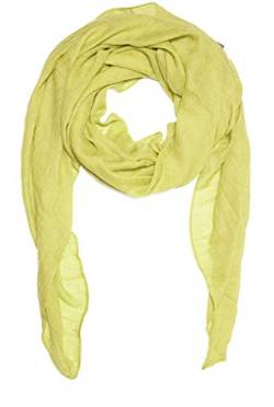 Kandharis leichter Sommerschal weiche Schal Halstuch Tuch für Damen XXL Einfarbig Pastelltöne Baumwolle Viskose WS-72 11- Zitronengelb von Kandharis