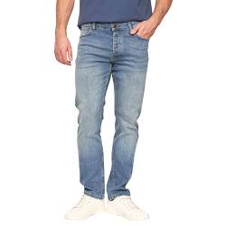 KANDOR Herren Jeans – Regular Fit Stretchjeans für Männer, Straight Denim Hose, Stretch Herrenhosen, Klassische Männerjeans aus 98% Baumwolle (Light Wash-W32/L30) von Kandor