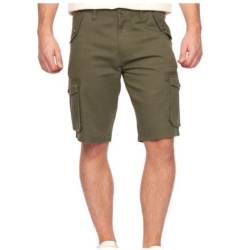 Kandor Kurze Hosen Herren - Cargo Shorts für Männer, Chino Bermuda Hose, Outdoor Herren-Shorts, Arbeitshosen, Sommer Bermuda-Short, Sommerhose mit 6 Taschen aus 100% Baumwolle(30,Beetle) von Kandor