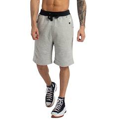 Kandor Kurze Hosen Herren – Jogginghose für Männer, Sommer Herren-Shorts aus Baumwolle Stoff, Sporthosen mit Taschen, Feizeithose für Gym, Sport, Fitness, Bermuda Shorts(XL,Grey Marl) von Kandor