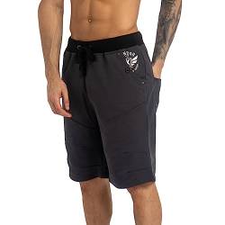 Kandor Kurze Hosen Herren – Jogginghose für Männer, Sommer Herren-Shorts aus Baumwolle Stoff, Sporthosen mit Taschen, Feizeithose für Gym, Sport, Fitness, Bermuda Shorts(XXL,Nine Iron) von Kandor