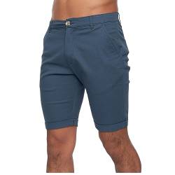 Kandor Kurze Hosen Herren – Sommer Chino Shorts für männer, Stretch Bermuda Kurze Hose, 98% Baumwolle Herrenshorts mit Taschen (Midnight Navy, W-30) von Kandor