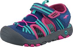 KangaROOS Damen K-Trek Trail Sandale, Midnight Blue/Fandango pink, 40 EU von KangaROOS